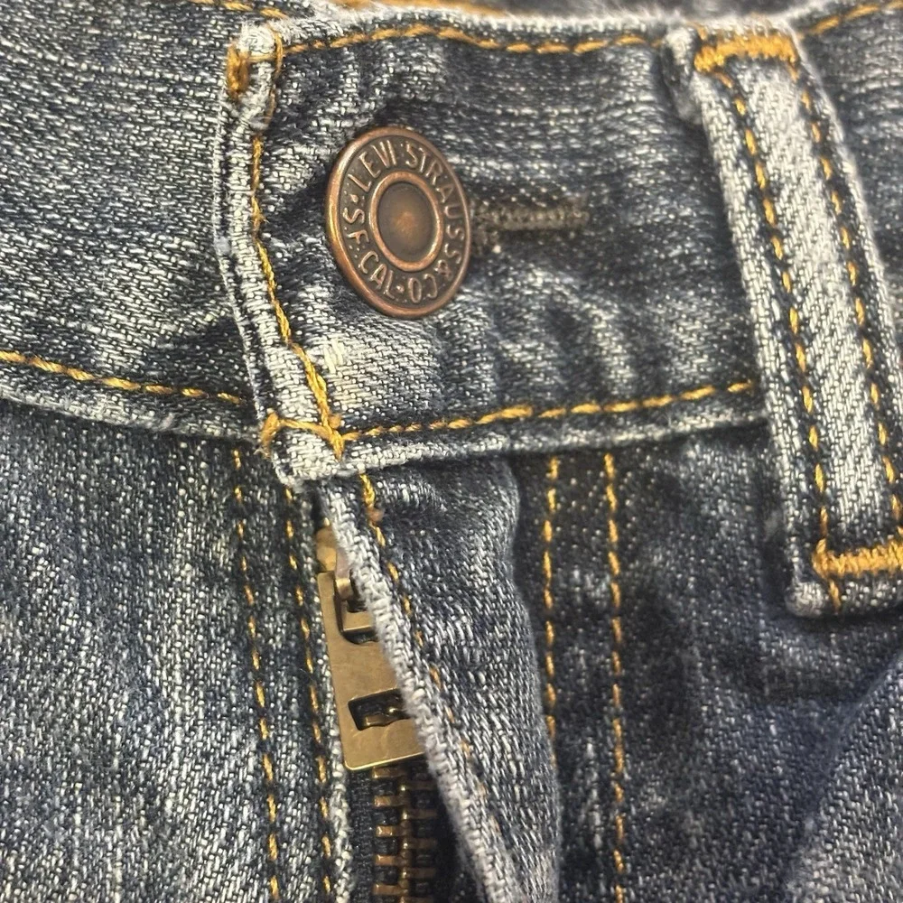 Levi 505 Mens 31x30 Classic Straight‎  Regular Fit Denim Blue Jeans Medium Wash